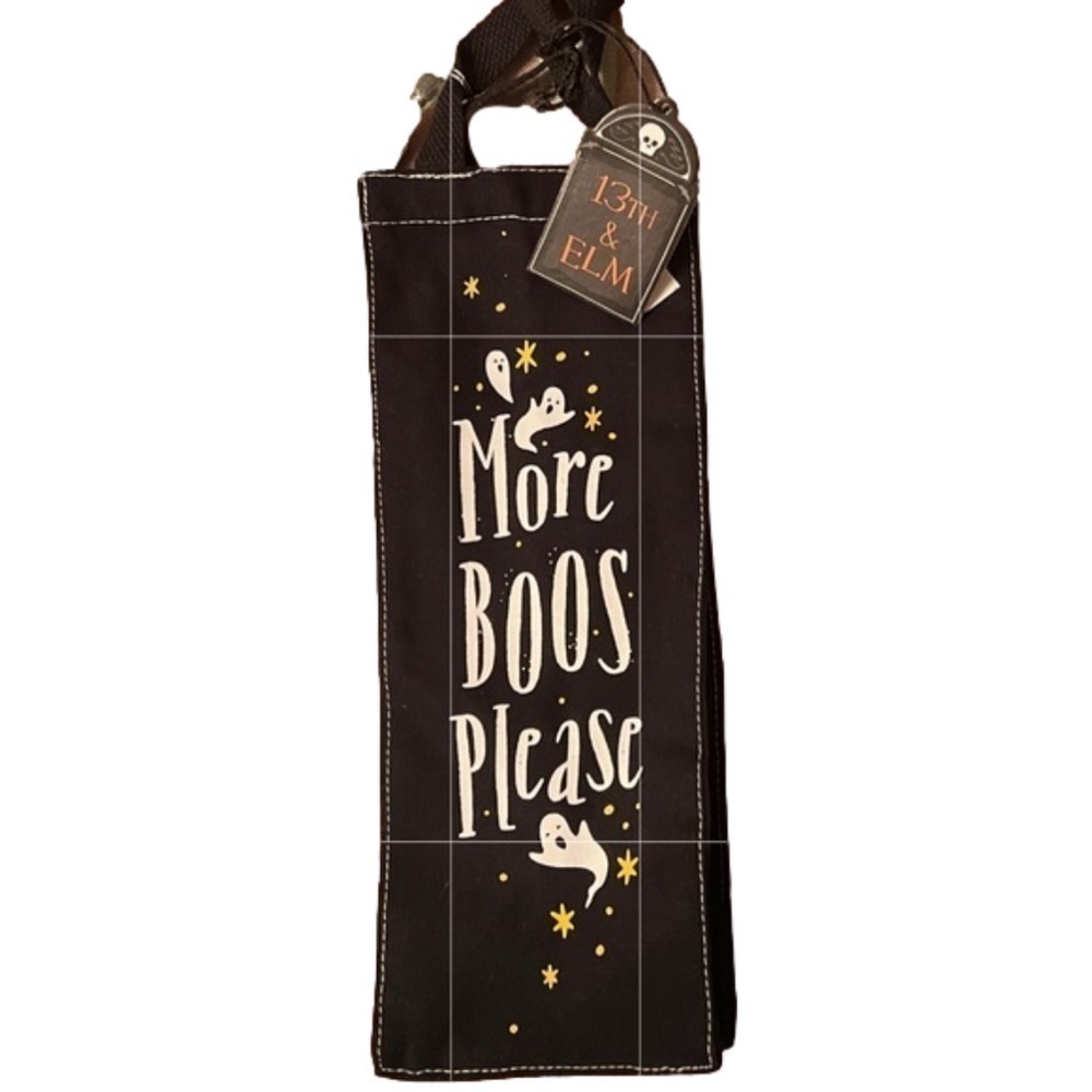 𝅺nwt- 👻🎃Canvas Halloween Liquor Bag